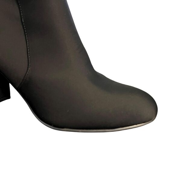 Unisa Boots Womens Size 8.5 Black Ankle Booties Block Heel Side Zip Buckle - Picture 10 of 14